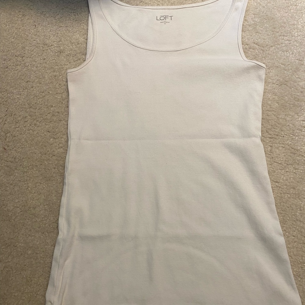 LOFT Classic Cream Tank Top